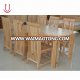 Antique Solid wood dining chair and table set for dining room furniture