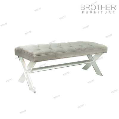 Hot sale upholstery bed end bench beautiful mini bedroom sofa set